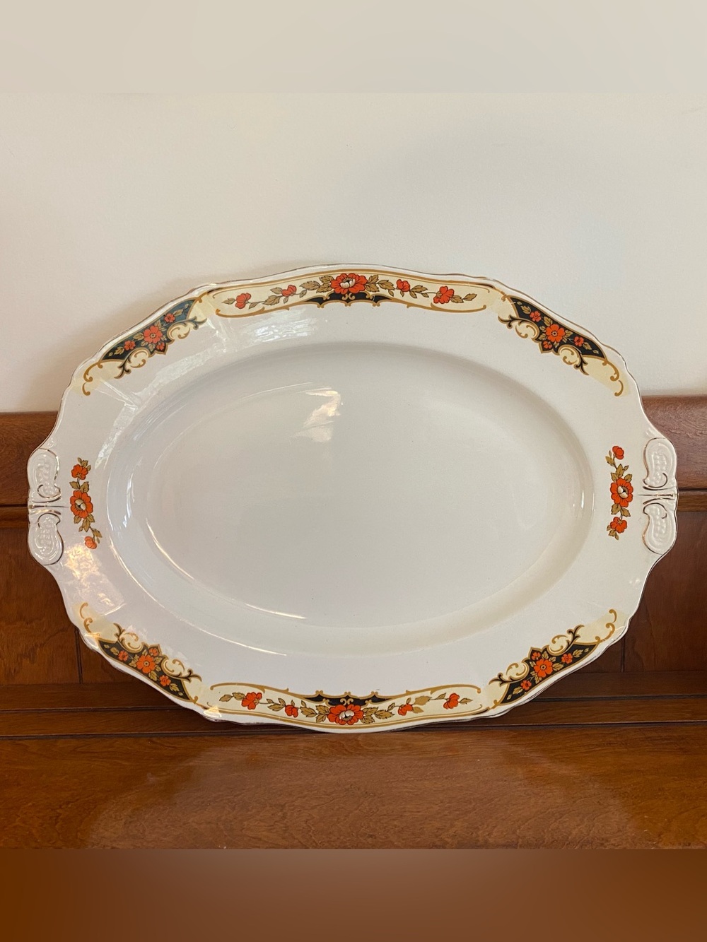 Antique 1930s Alfred Meakin Ironstone “Dunkirk” Patterned Platter